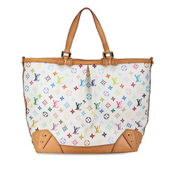 Louis Vuitton Monogram Multicolor Charlene GM Handbag M93214 Blanc White PVC Leather Women's LOUIS VUITTON