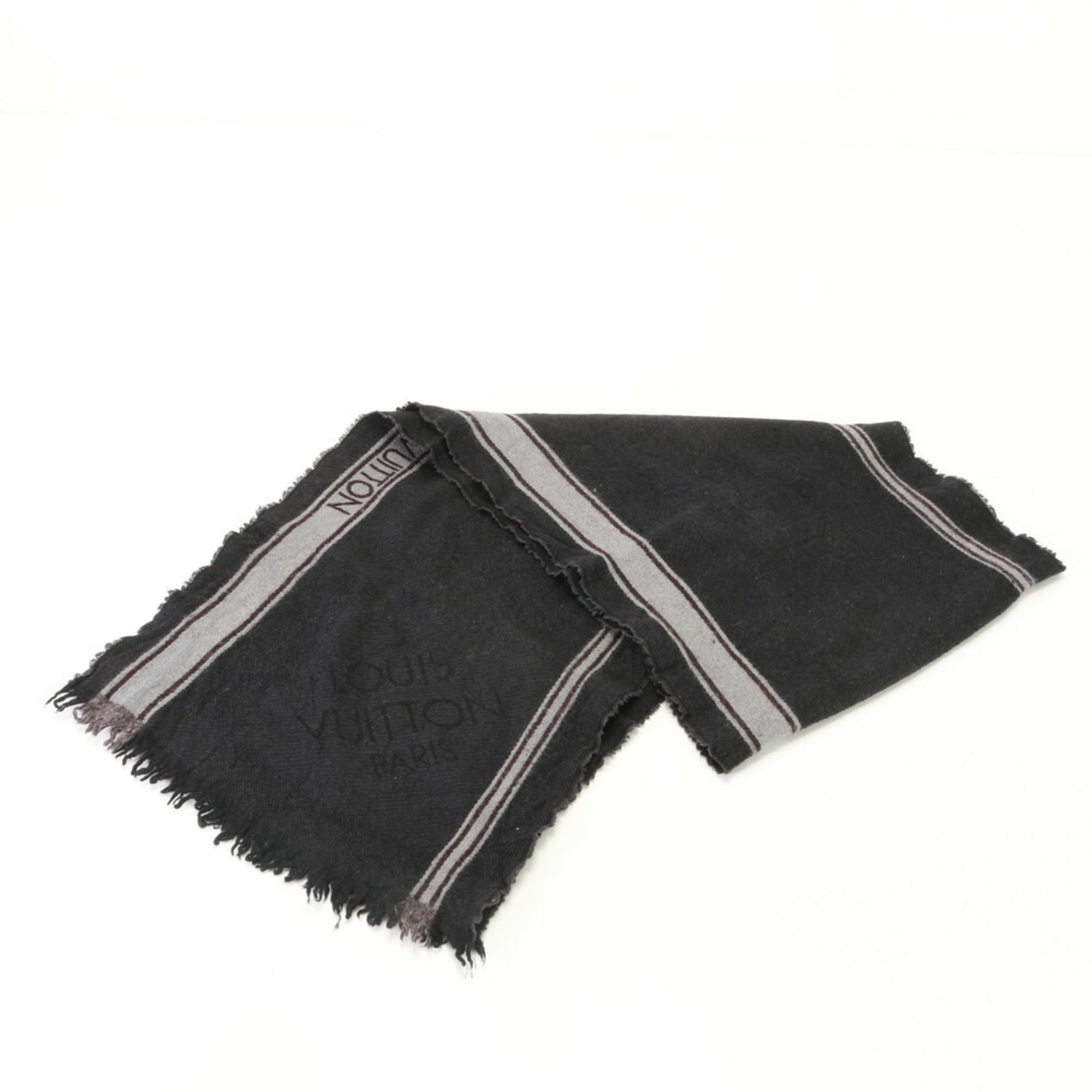 Louis Vuitton Echarpe Messager M72685 Scarf Grey Men's Stole MMM 0726-M2