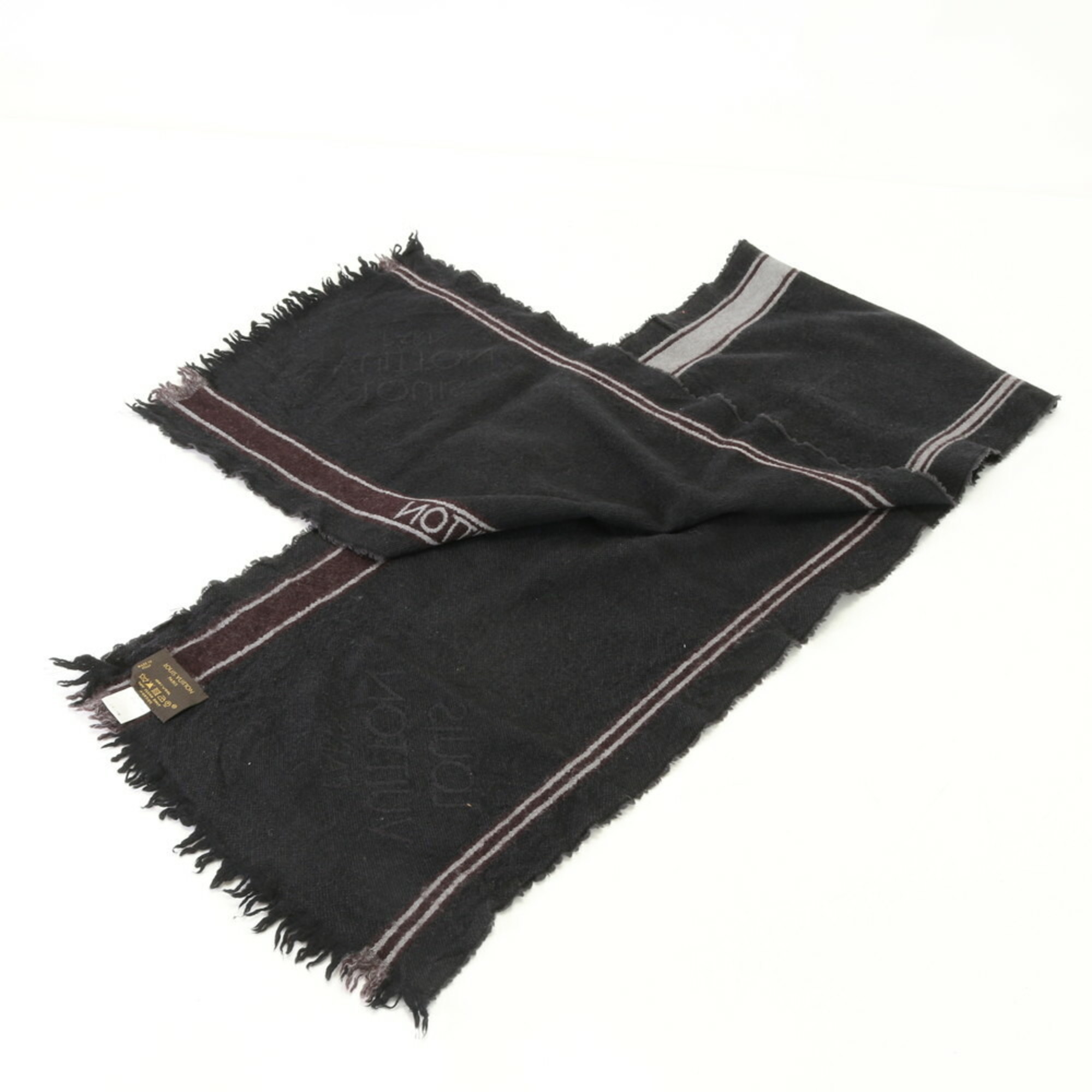 Louis Vuitton Echarpe Messager M72685 Scarf Grey Men's Stole MMM 0726-M2