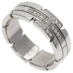 Cartier Tank Francaise Diamond #61 Ring, 18K White Gold, Women's, CARTIER