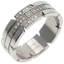 Cartier Tank Francaise Diamond #61 Ring, 18K White Gold, Women's, CARTIER