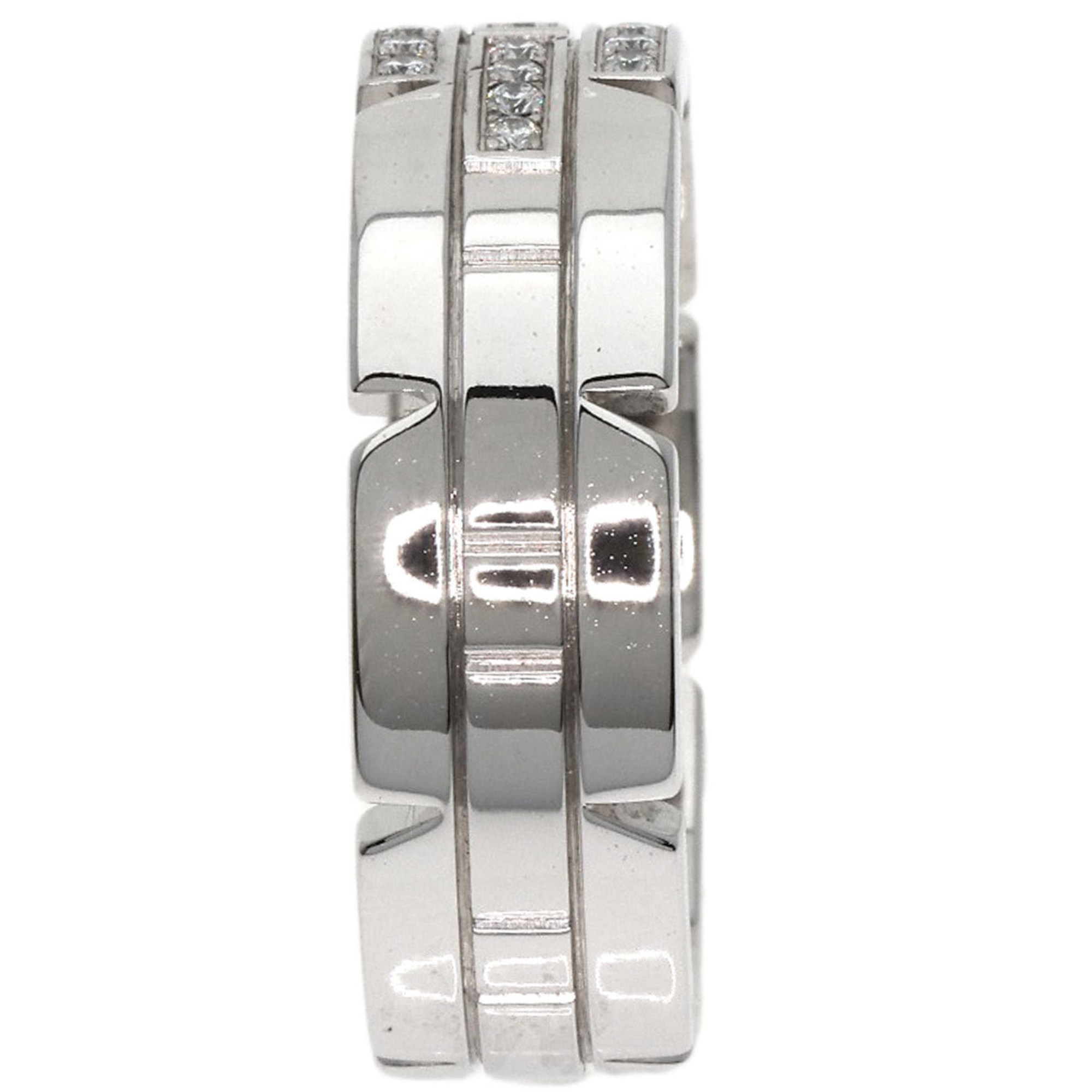 Cartier Tank Francaise Diamond #61 Ring, 18K White Gold, Women's, CARTIER