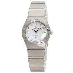 OMEGA 131.10.25.60.55.001 Constellation Manhattan 12P Diamond Watch Stainless Steel SS Ladies