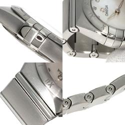 OMEGA 131.10.25.60.55.001 Constellation Manhattan 12P Diamond Watch Stainless Steel SS Ladies