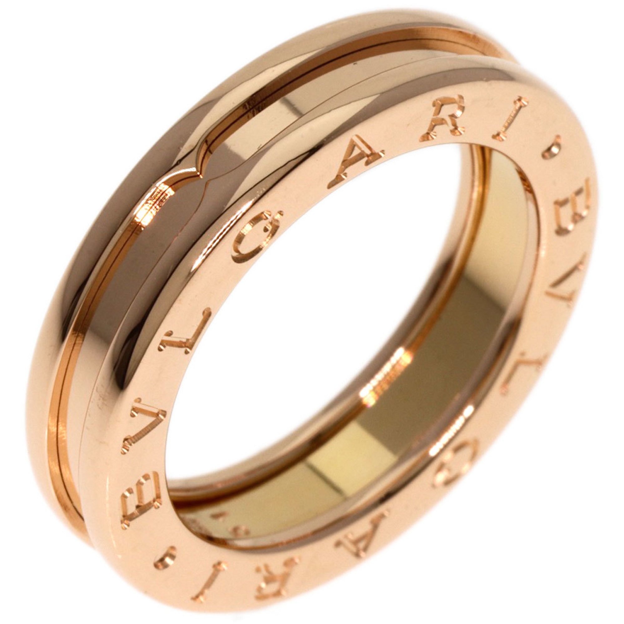 BVLGARI B-zero1 XS 1 Band #51 Ring, K18 Pink Gold, Women's