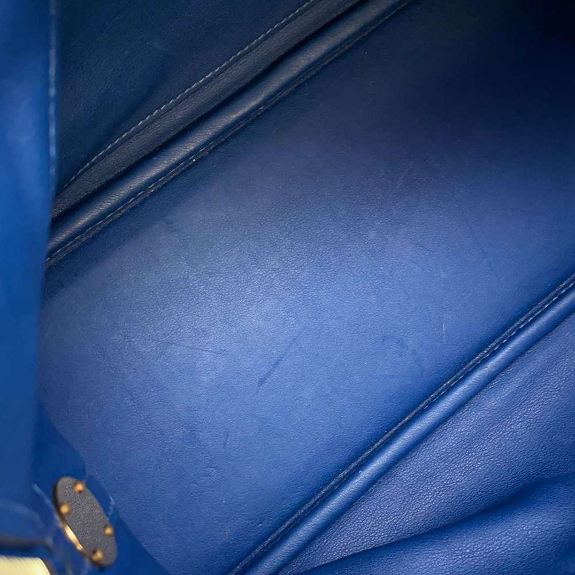 Hermes handbag Bolide 31 deep blue Taurillon Clemence Y stamp 2way shoulder black