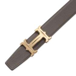 Hermes Belt Constance Reversible H Black Etain Box Calf Togo Z Stamp Size 80