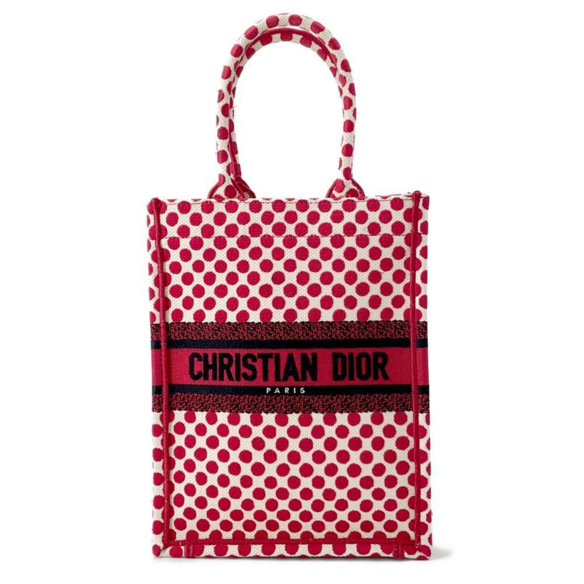 Christian Dior Handbag Amour Vertical Book Tote Canvas