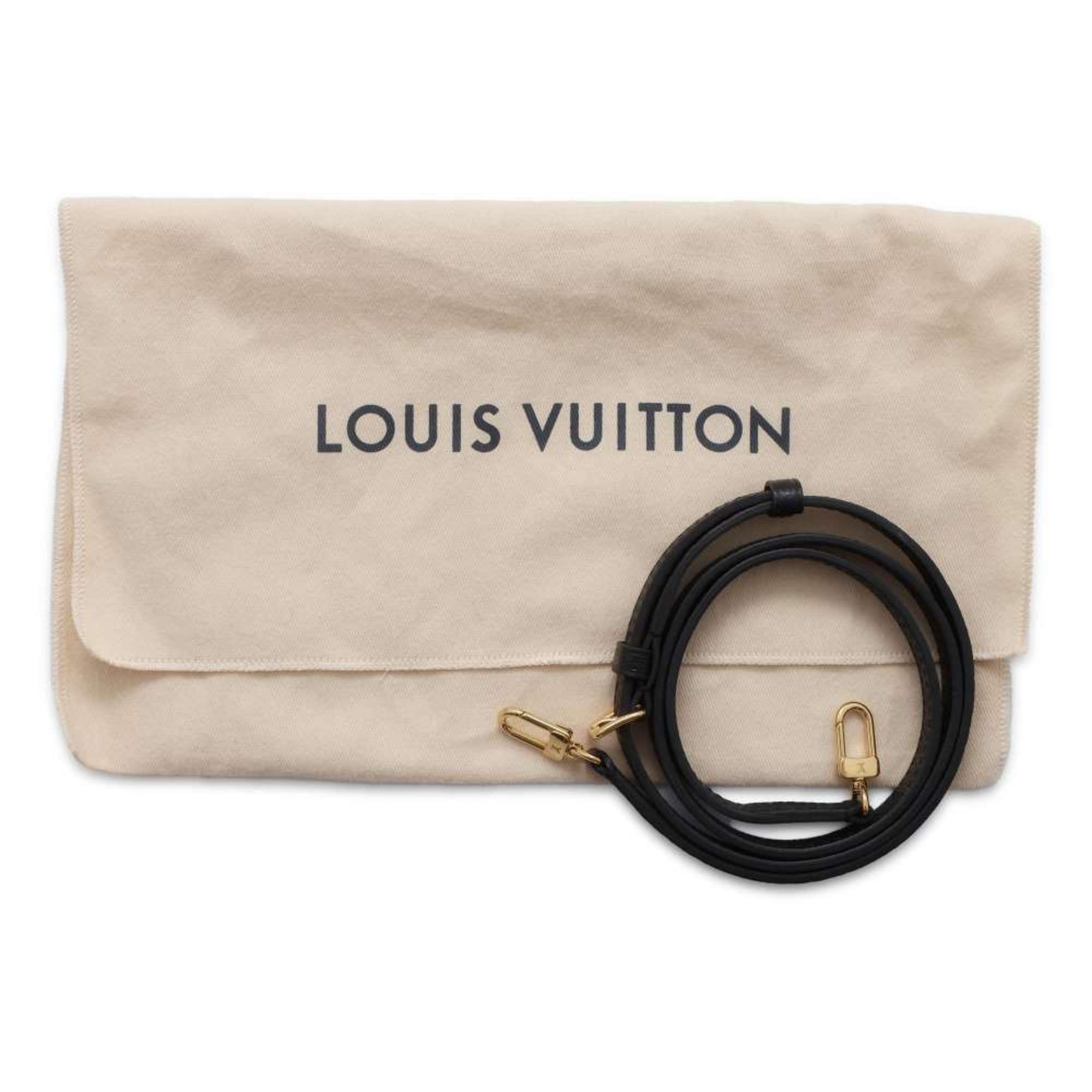 Louis Vuitton Handbag Monogram Empreinte Petite Sac Plat M81416 2way Shoulder Bag Black