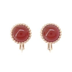 Van Cleef & Arpels Earrings Perlée Couleurs Carnelian K18PG Pink Gold VCARP4E000