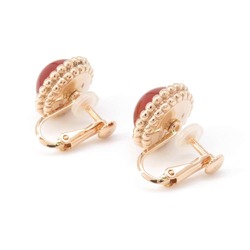 Van Cleef & Arpels Earrings Perlée Couleurs Carnelian K18PG Pink Gold VCARP4E000