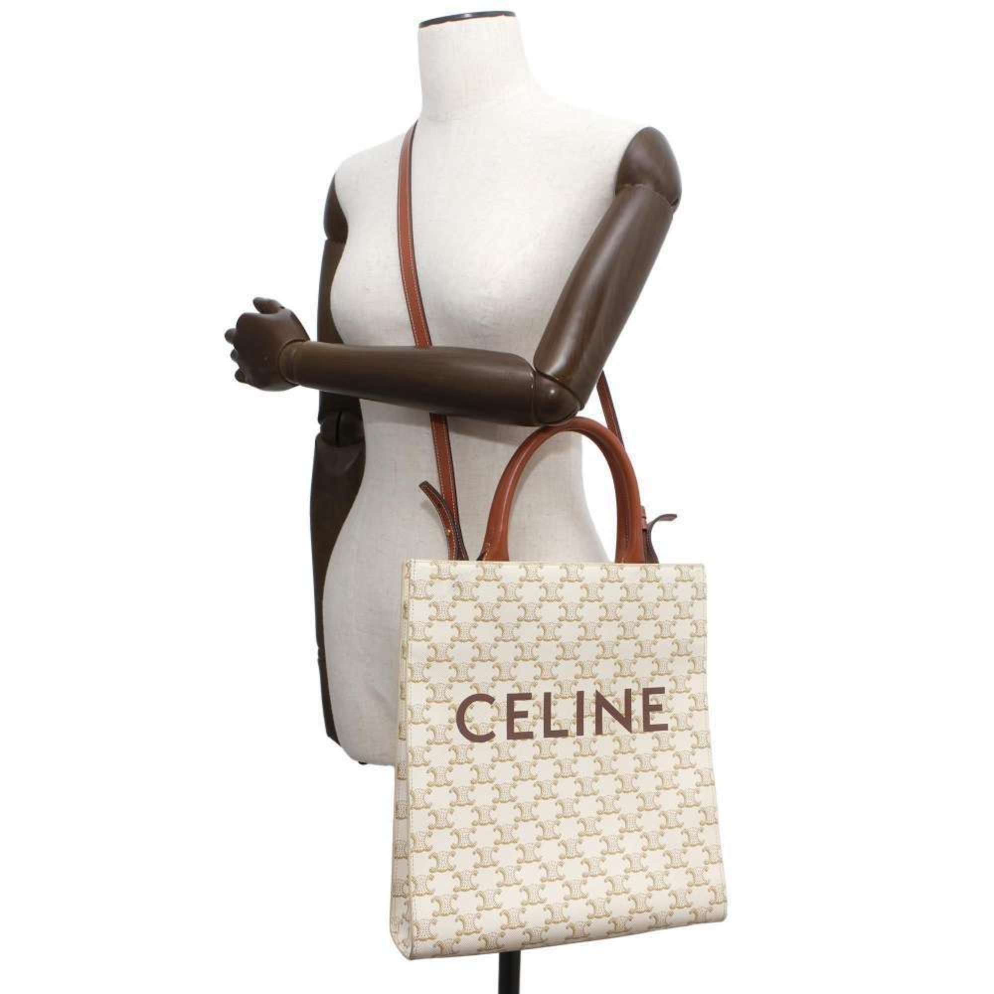 Celine Tote Bag Vertical Cabas Small Leather 191542BZK CELINE 2way Shoulder