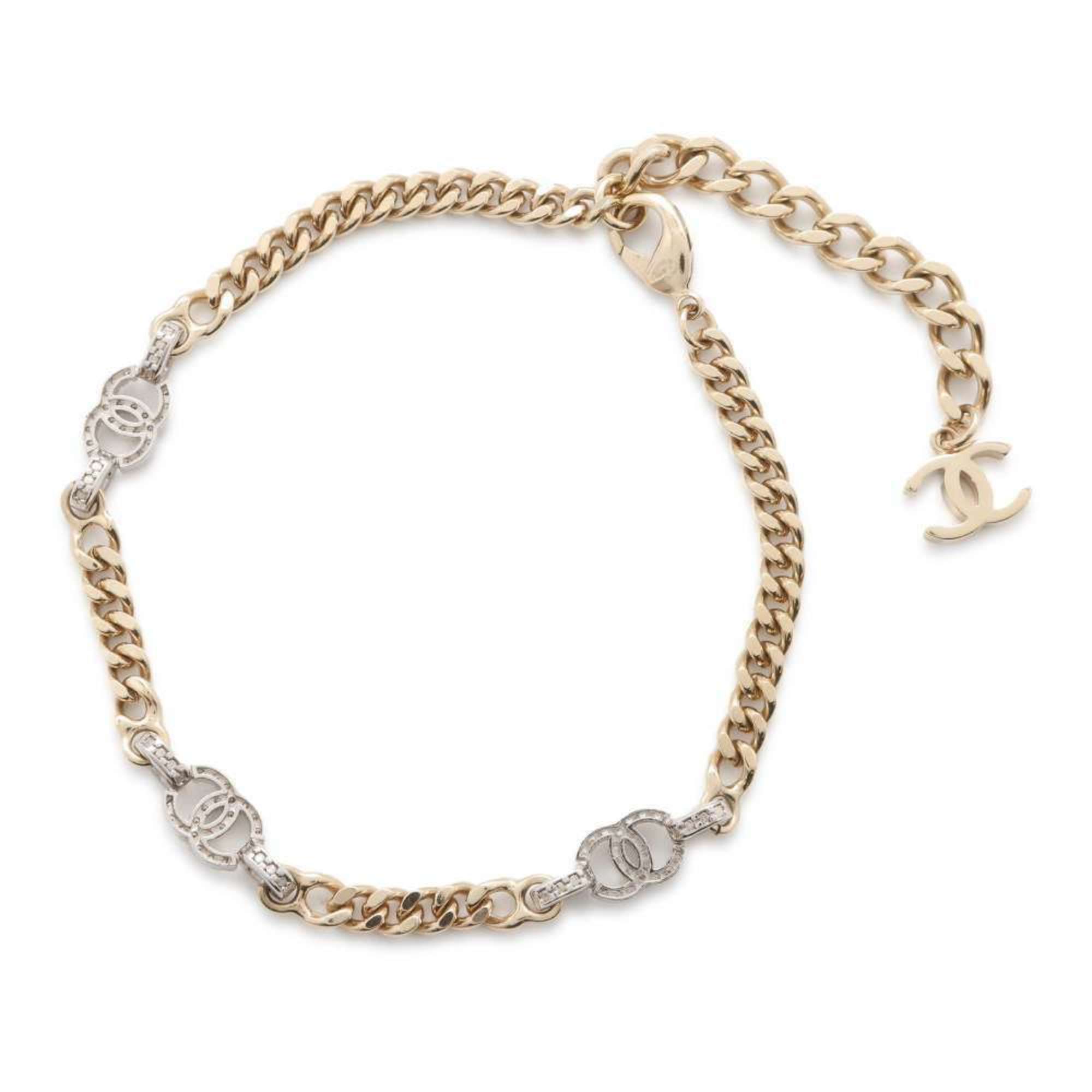 Chanel Choker Coco Mark CC Rhinestone B22 S CHANEL