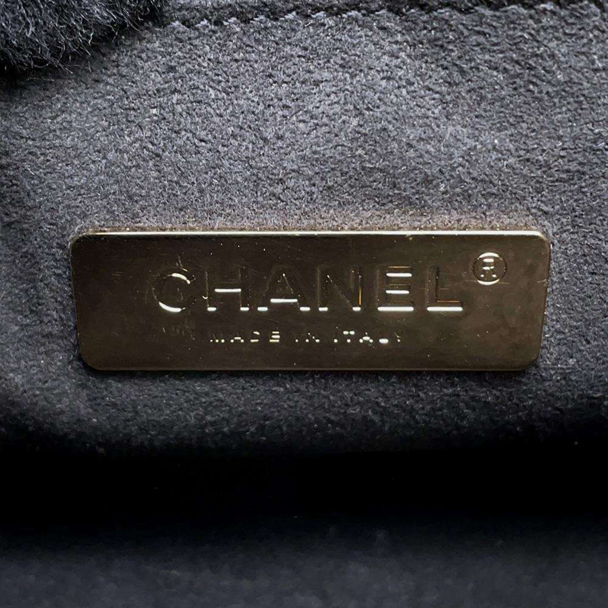 Chanel Shoulder Bag Kiss Rock Frame Leather CHANEL