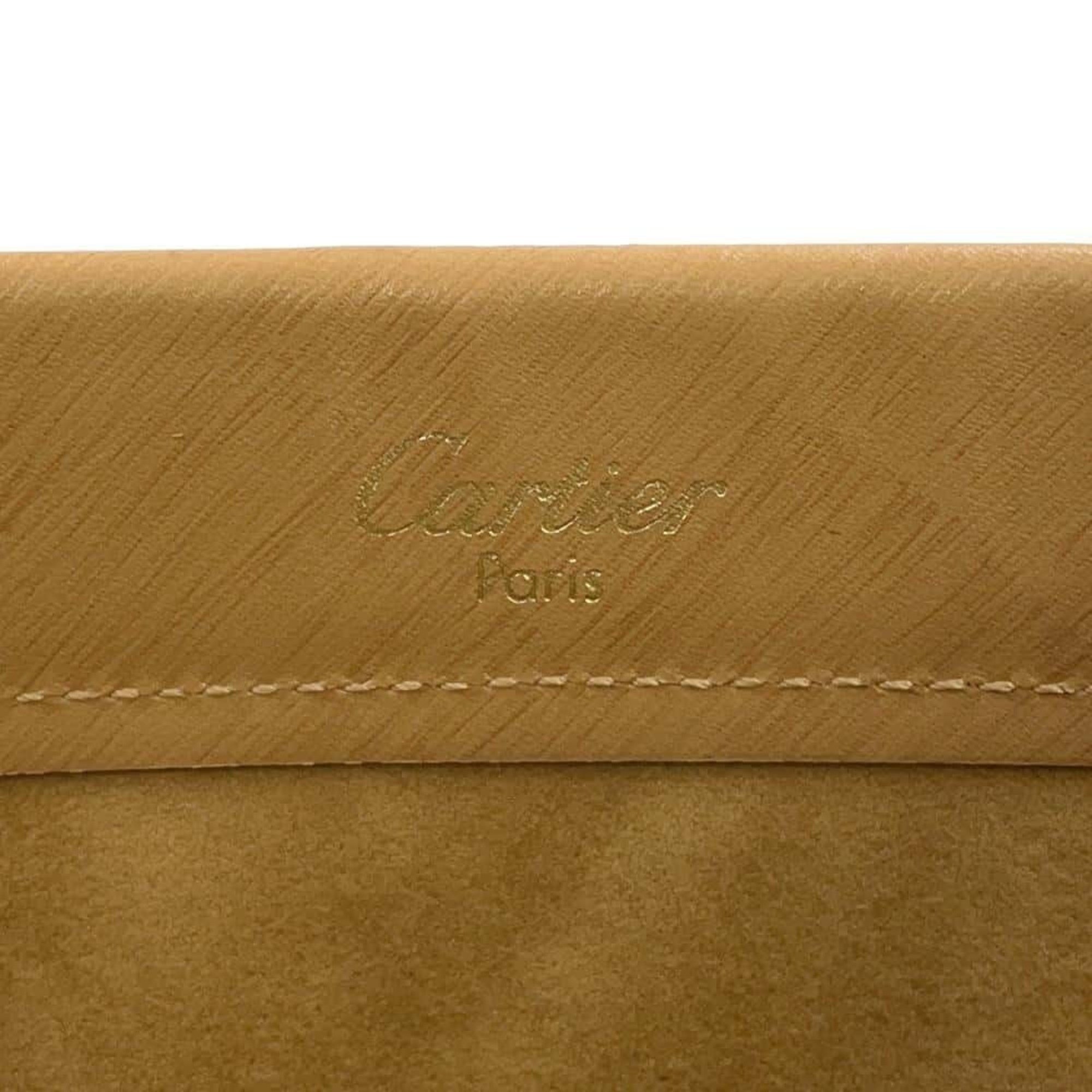 Cartier handbag Trinity leather bag beige