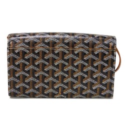 GOYARD Shoulder Bag Varenne Pouch Current Model Brown Pochette Long Wallet Herringbone VAREN3MMLTY01CL03P Men's Women's