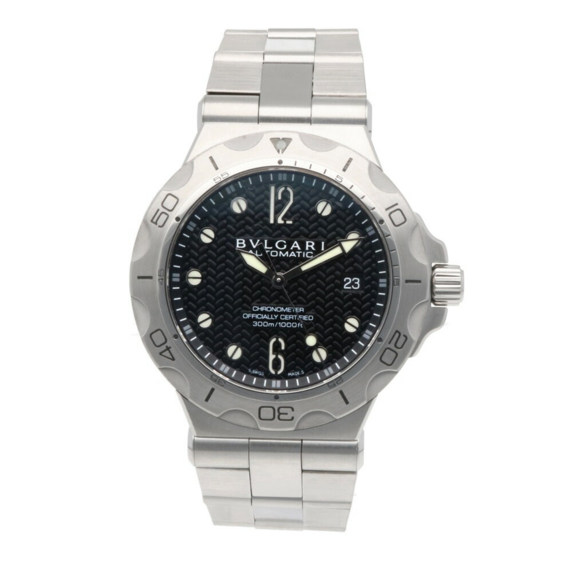 Bvlgari Diagono Scuba Watch Stainless Steel DP42SDS Automatic Men's BVLGARI Manufacturer's Finish