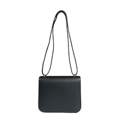 Hermes 18 Constance III Shoulder Bag Epsom Black Women's HERMES