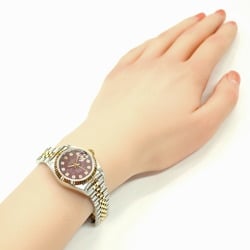 Rolex Datejust Oyster Perpetual Watch Stainless Steel 69173G Automatic Ladies ROLEX W Serial 1994-1995 Rubellite 10P Diamond Overhauled