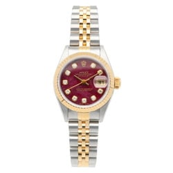 Rolex Datejust Oyster Perpetual Watch Stainless Steel 69173G Automatic Ladies ROLEX W Serial 1994-1995 Rubellite 10P Diamond Overhauled