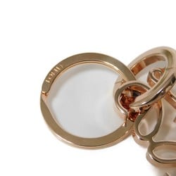 LOEWE Keychain Anagram Keyring Current GP Plated Metal Bag Charm Brass Pink Gold 111.29.203 9500 Men's Women's