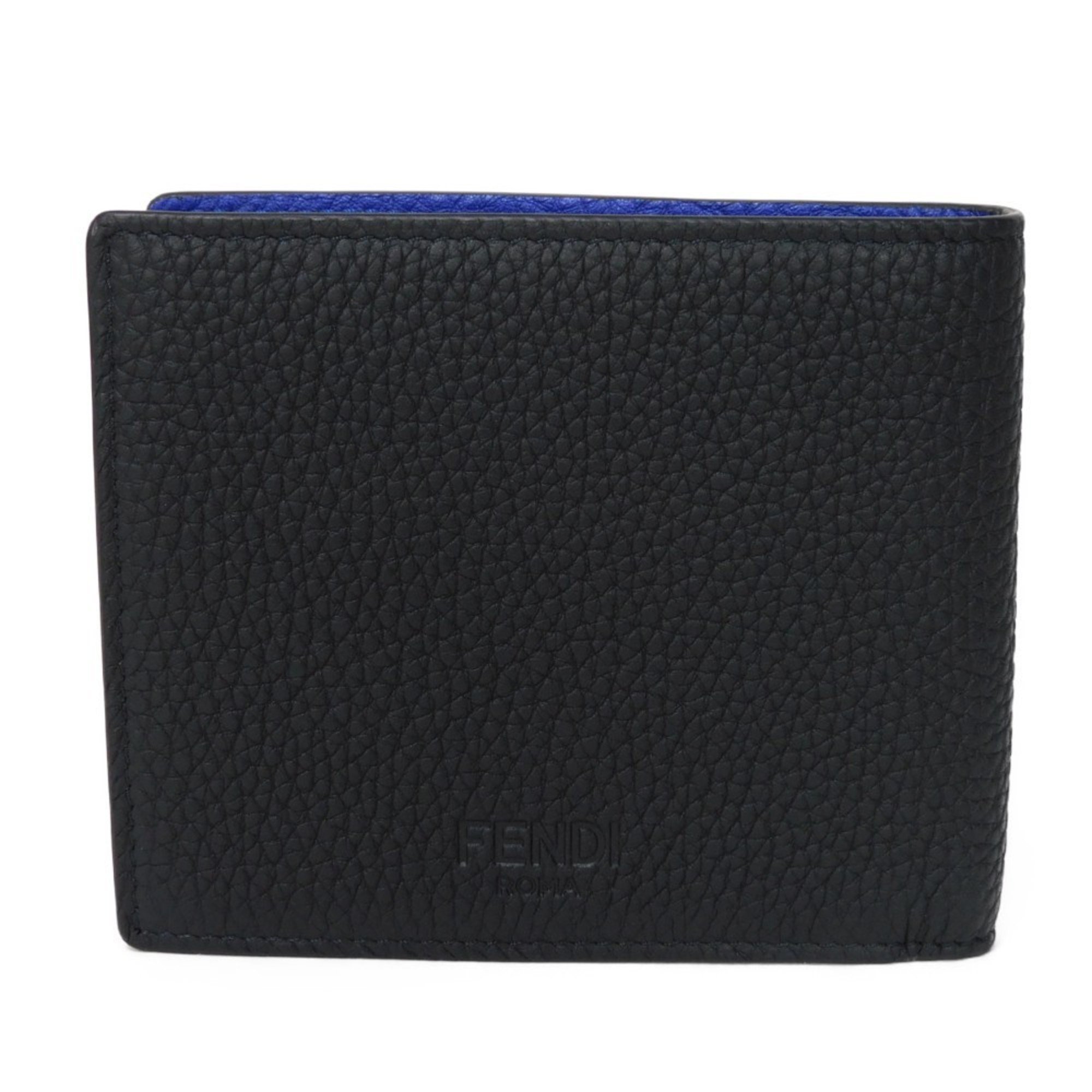 FENDI Bi-fold Wallet Selleria Billfold Card Case Cuoio Roma Multicolor 7M0169 SHY F07A9 Men's