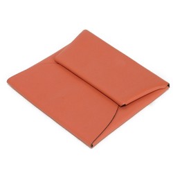 Hermes HERMES Coin Case Bastia Swift Pastel Orange Bicolor Purse Wallet Verso Veau C Stamp Men's Women's