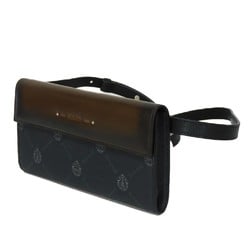 Berluti Waist Bag Walker Pouch Embossed Black Brown Belt Body Crest Men's