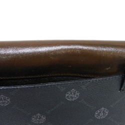 Berluti Waist Bag Walker Pouch Embossed Black Brown Belt Body Crest Men's