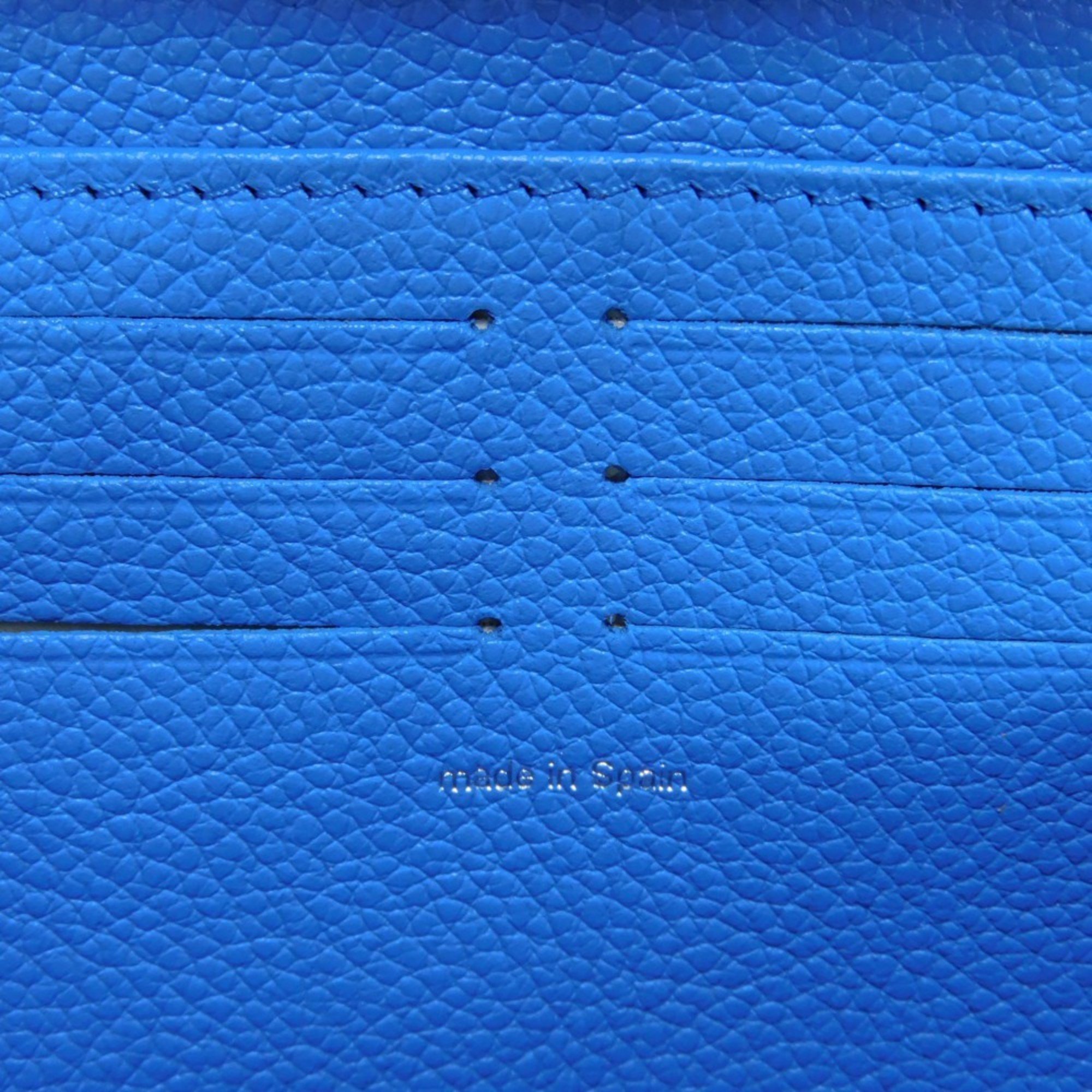 Louis Vuitton LOUIS VUITTON Long Wallet LV x YK Zippy Yayoi Kusama Monogram Empreinte Infinity Dot Blue Blanc M81954 Men's Women's Billfold