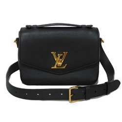 Louis Vuitton LOUIS VUITTON Shoulder Bag Oxford Lockme Current Twist Lock Handbag RFID LV Noir M22735 Women's