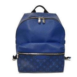 LOUIS VUITTON Rucksack Discovery PM LV Flower Blue Taiga Rama Monogram Cobalt M30229 Men's Bag