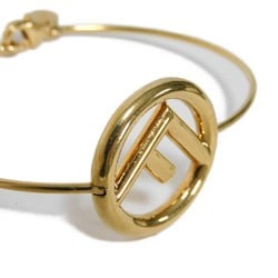 FENDI Bracelet F Is Narrow Bangle L Circle Bronze Gold 8AG762 B08 F0CFK Women's