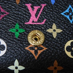 Louis Vuitton LOUIS VUITTON Key Case Multicle 4 LV Flower 4-row Snap Button Monogram Multicolor Noir Grenard M93732 Men's Women's