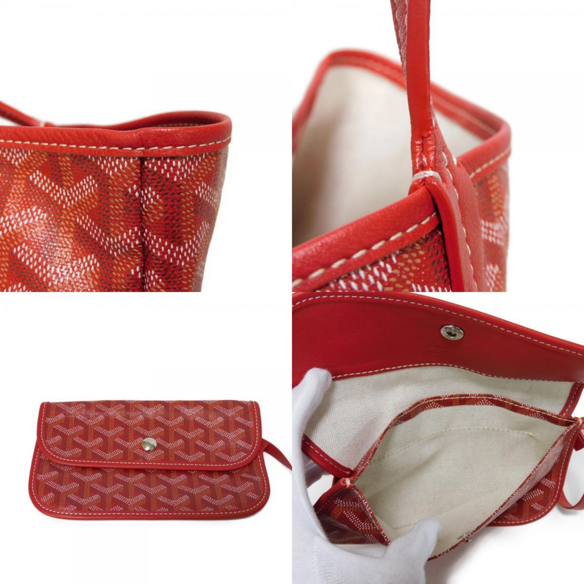 GOYARD Tote Bag Saint Louis GM Toile Large Shoulder Pouch Herringbone Red AMA LOUIS 02 Men's and Women's Bags