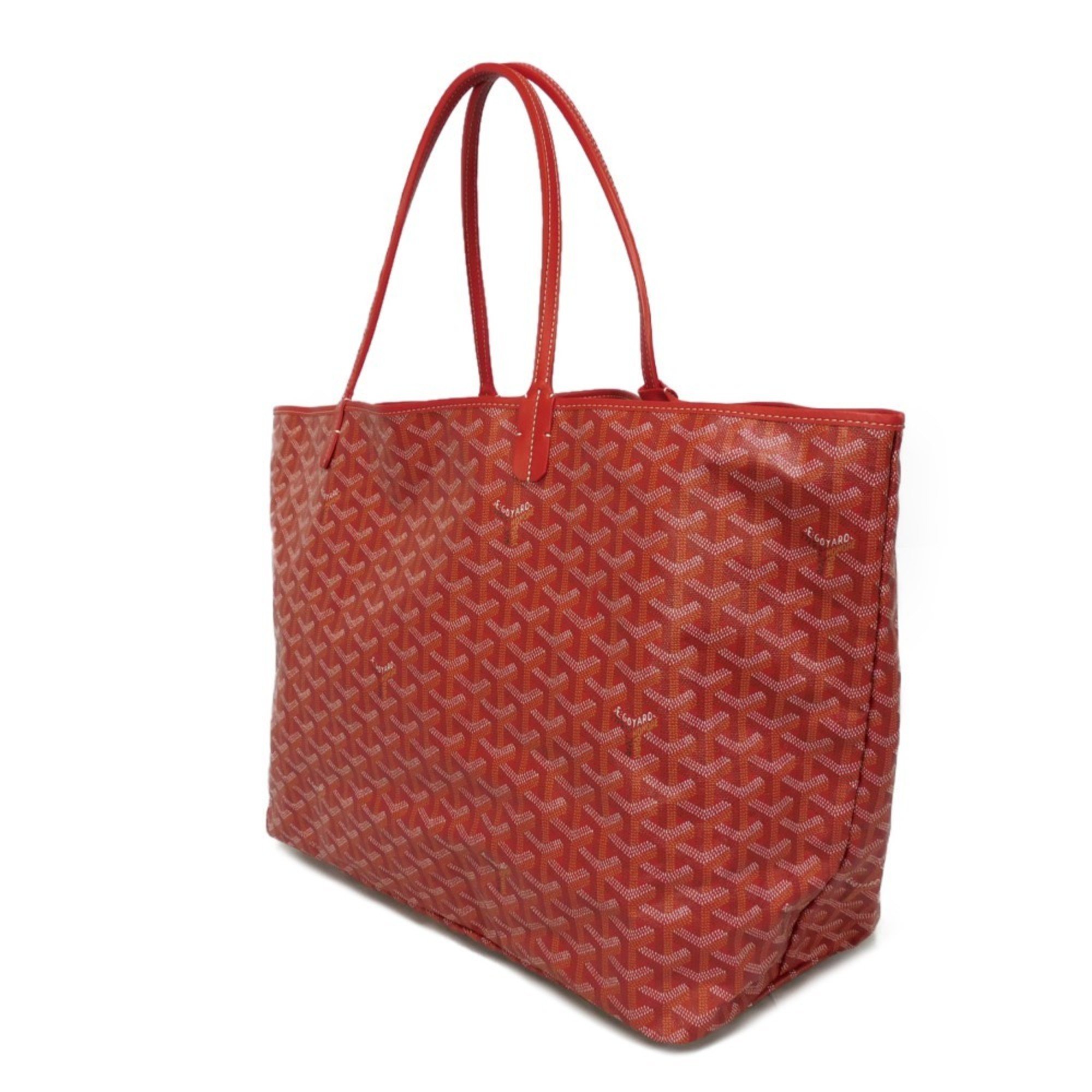 GOYARD Tote Bag Saint Louis GM Toile Large Shoulder Pouch Herringbone Red AMA LOUIS 02 Men's and Women's Bags