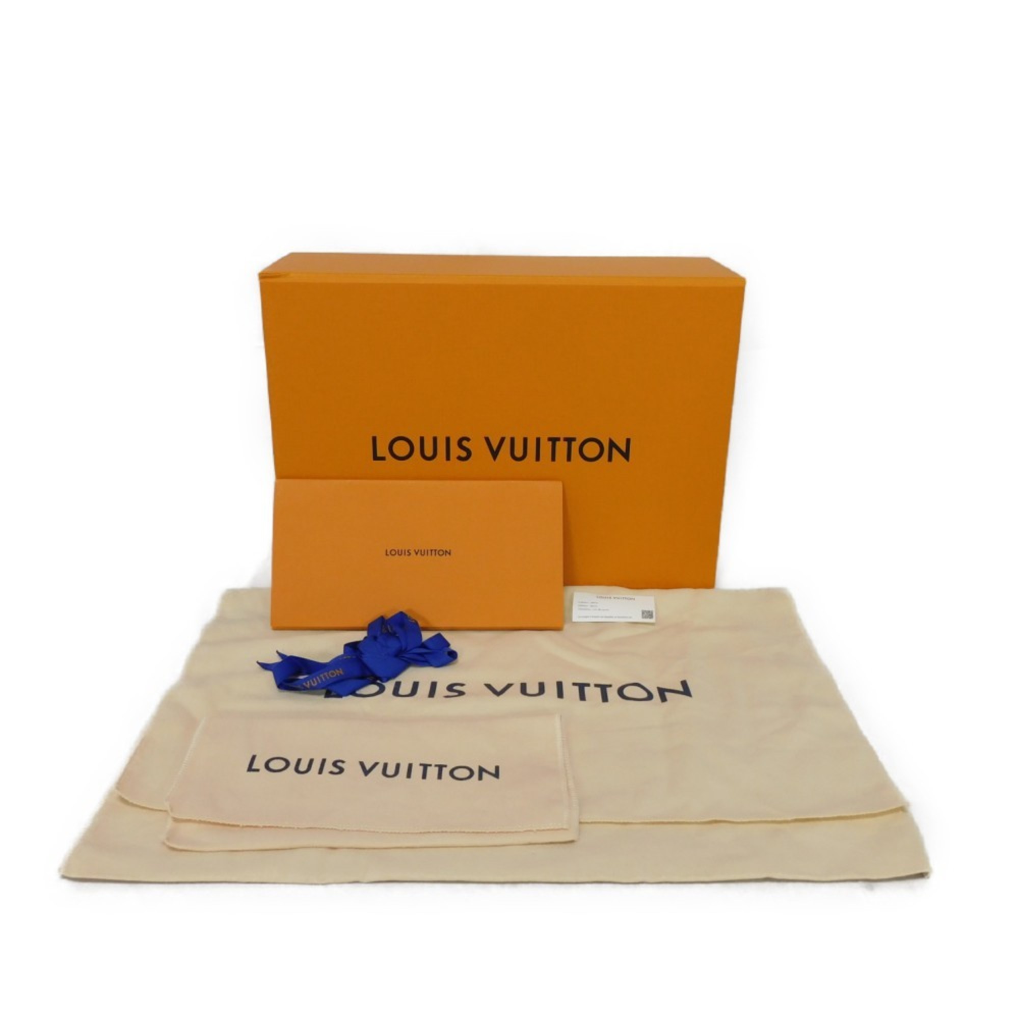 LOUIS VUITTON Shoulder Bag Papillon MM Stone Wash RFID Monogram Denim LV Remix Blue M46830 Women's