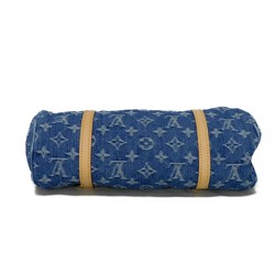 LOUIS VUITTON Shoulder Bag Papillon MM Stone Wash RFID Monogram Denim LV Remix Blue M46830 Women's