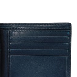 CELINE Bi-fold Wallet, Foil-stamped Calfskin, Billfold, Card Case, Current, New, Navy Blue, 10B653BEN.07OC, Men's Billfold