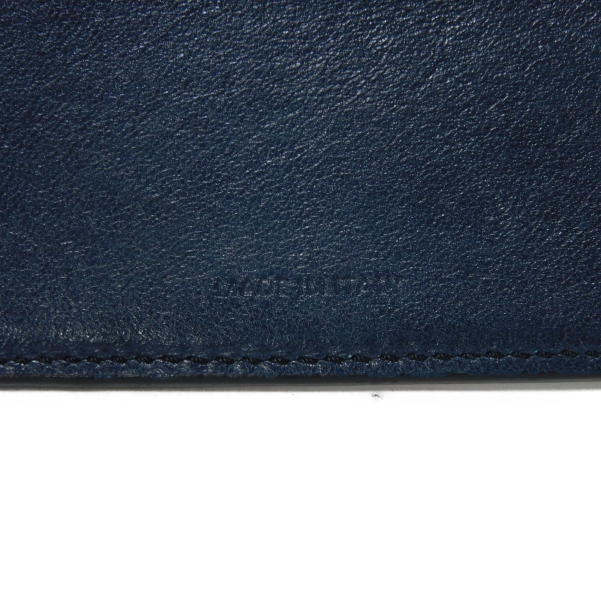 CELINE Bi-fold Wallet, Foil-stamped Calfskin, Billfold, Card Case, Current, New, Navy Blue, 10B653BEN.07OC, Men's Billfold