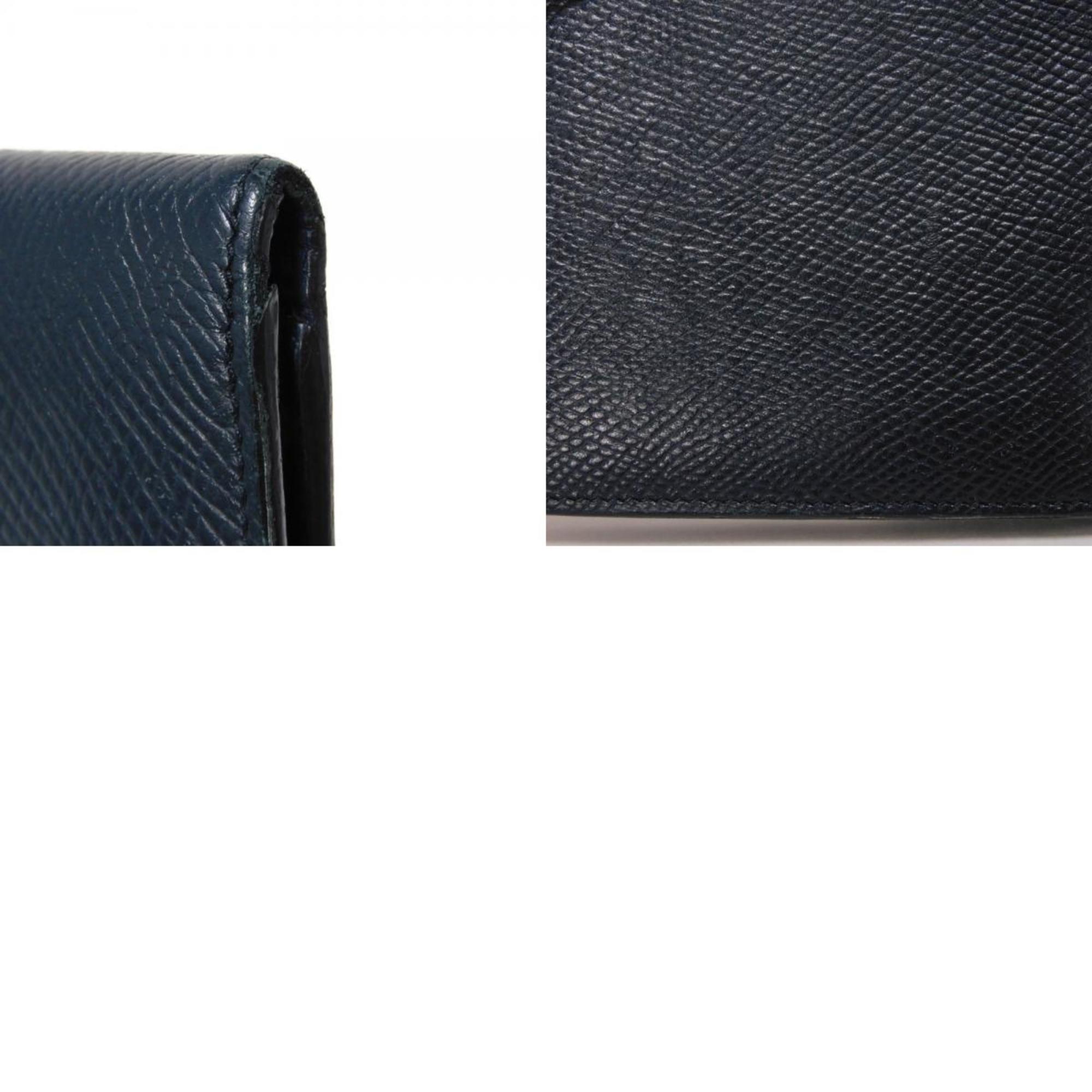 CELINE Bi-fold Wallet, Foil-stamped Calfskin, Billfold, Card Case, Current, New, Navy Blue, 10B653BEN.07OC, Men's Billfold