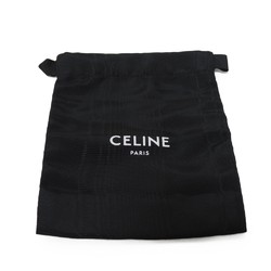 CELINE Coin Case & Card Current White Khaki Gold Key Ring Triomphe Black 10C662CA2.38NO Men's Women's