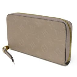 Louis Vuitton LOUIS VUITTON Long Wallet Zipper LV Flower Round Monogram Empreinte Tourterelle M69034 Men's Women's Billfold