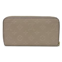 Louis Vuitton LOUIS VUITTON Long Wallet Zipper LV Flower Round Monogram Empreinte Tourterelle M69034 Men's Women's Billfold