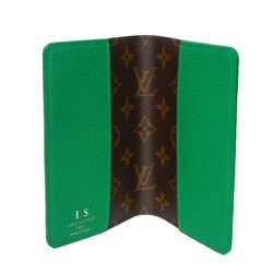 Louis Vuitton LOUIS VUITTON Diary Cover Notebook PM Emily Current Jane Vert RFID Monogram Taurillon GI1084 GI1077 Men's Women's