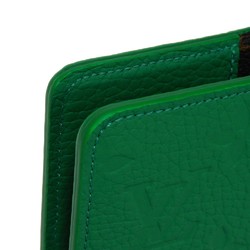 Louis Vuitton LOUIS VUITTON Diary Cover Notebook PM Emily Current Jane Vert RFID Monogram Taurillon GI1084 GI1077 Men's Women's