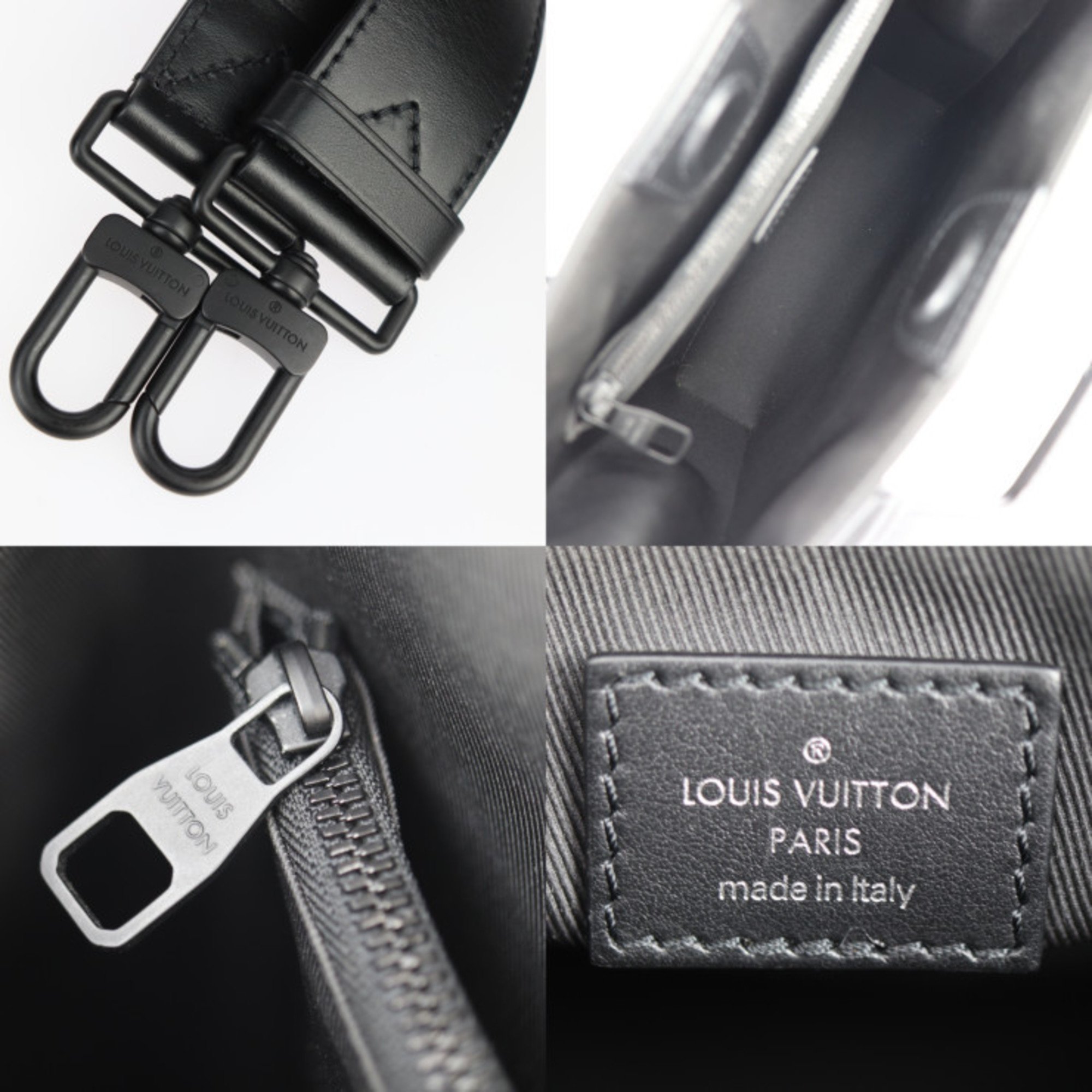 LOUIS VUITTON Louis Vuitton Sac Plat Fold Shoulder Bag Handbag M58497 Epi Leather Black Tote