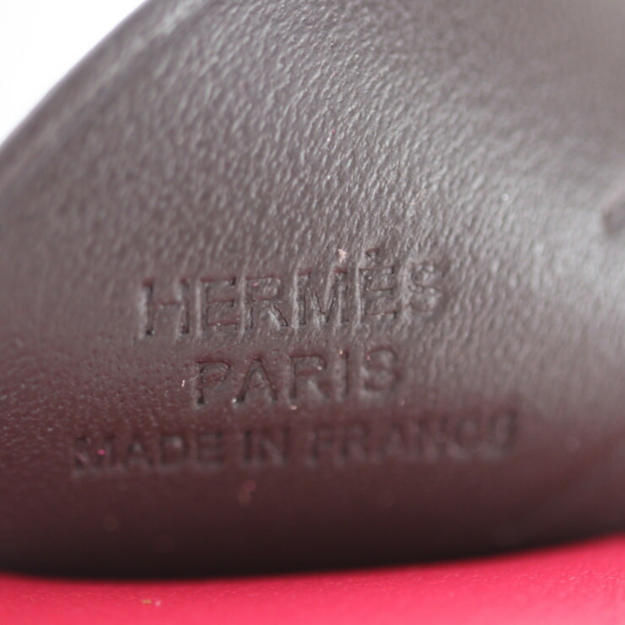 HERMES Hermes Rodeo PM Pegasus Accessories - Anjou Milo Raspberry Rose Sakura Rouge Serie Bag Charm Horse W Engraved