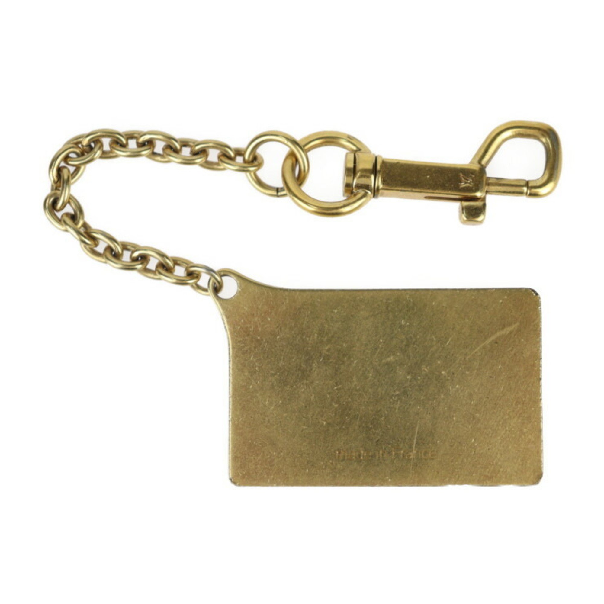 LOUIS VUITTON Louis Vuitton Porte Cle Aventur Keychain M95280 Metal Gold Bag Charm