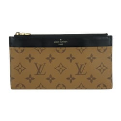 LOUIS VUITTON Louis Vuitton Purse Long Wallet M80390 Monogram Reverse Leather Brown Black Business Card Holder/Card Case Wallet/Coin Fragment Multi-Case